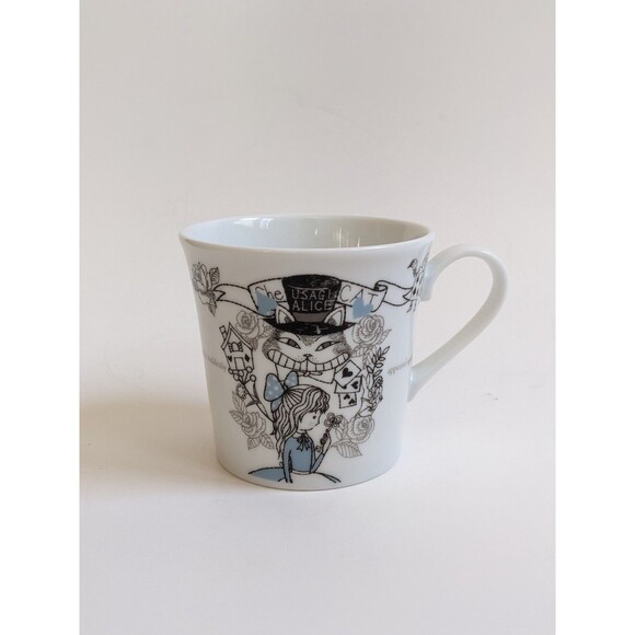 Shinzi Katoh Other - Shinzi Katoh‎ Alice in Wonderland Mug Cheshire Cat Crown Playing Cards Kawaii